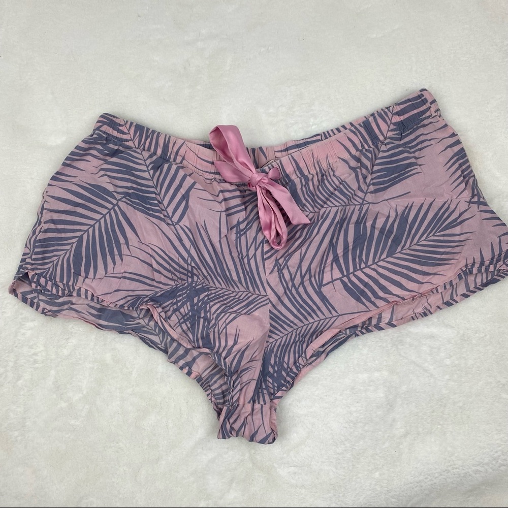 Victoria Secret Pajama Leaf Print Short Shorts